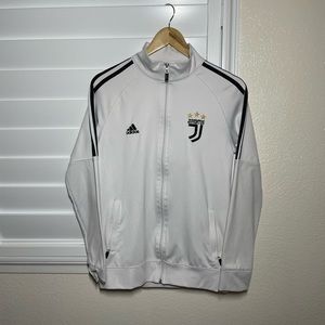 White Juventus Adidas Men’s Zip Up
